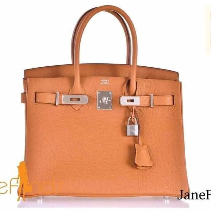 Hermès Birkin 30 Caramel Togo Palladium Hardware