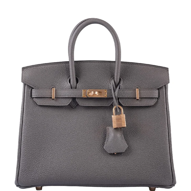 Hermès Birkin 25 Etain Togo with Rose Gold Hardware