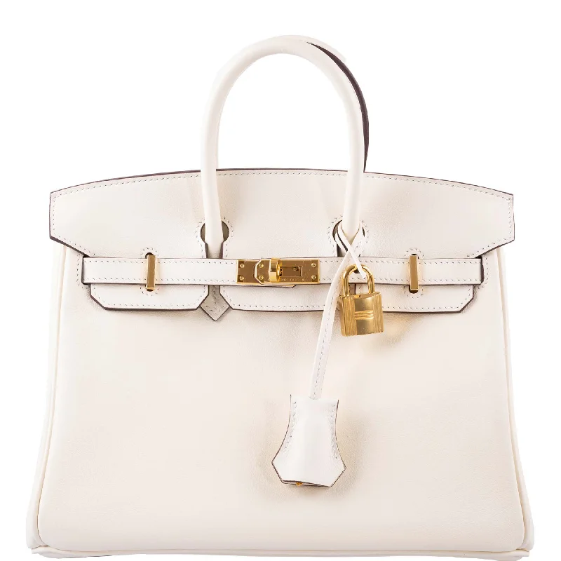 Hermès Birkin 25 Nata Swift leather Gold Hardware - 2021, Z