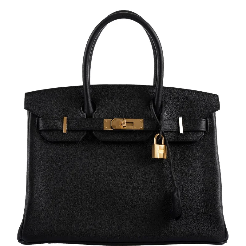 Hermès Birkin 30 Black Navillo Taurillon Leather Gold Hardware - 2020, Y