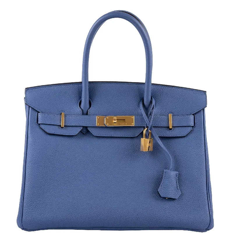 Hermès Birkin 30 Blue Brighton Togo with Gold Hardware - 2018, C