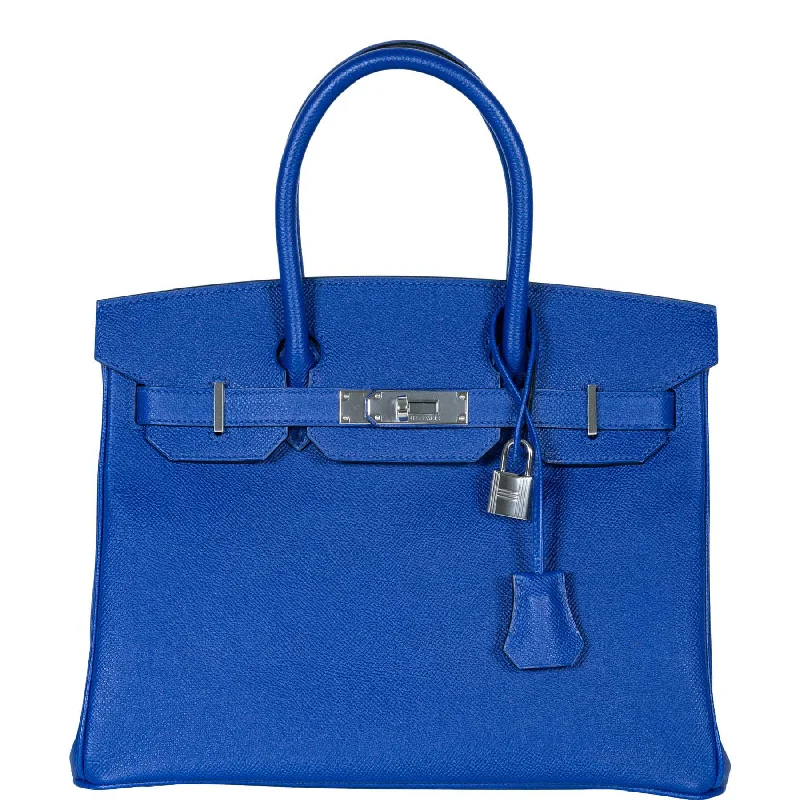 Hermès Birkin 30 Blue Electric Epsom with Palladium Hardware