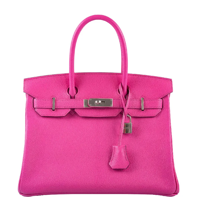 Hermès Birkin 30 Candy Collection Rose Tyrien Chèvre Palladium Hardware