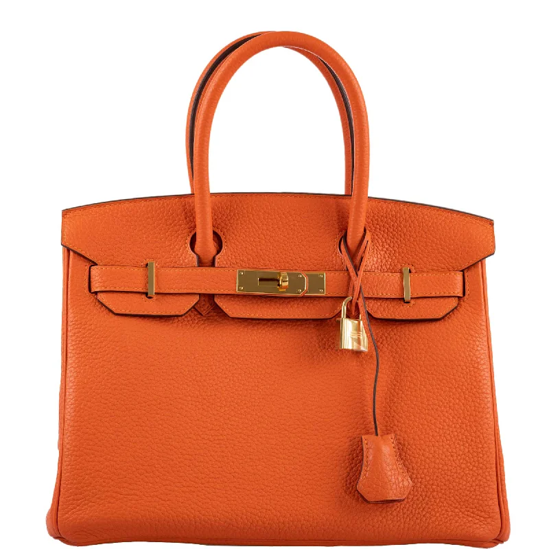 Hermès Birkin 30 Feu Togo Gold Hardware - 2020, Y