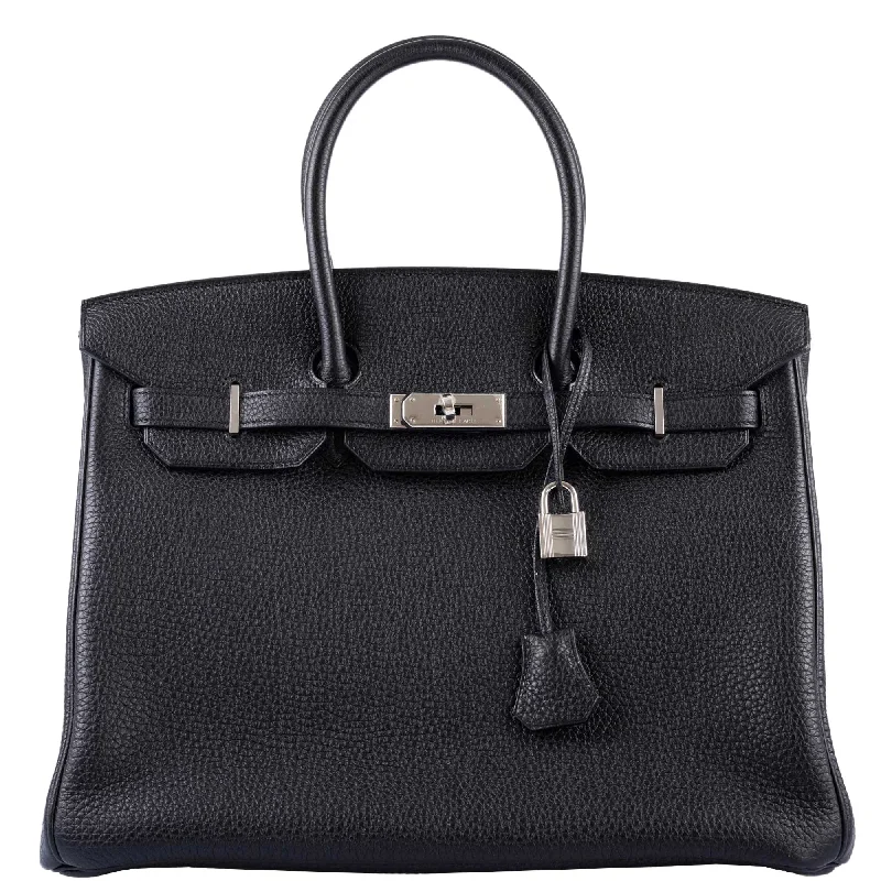 Hermès Birkin 35 Black Togo leather Palladium Hardware - 2010, N Square