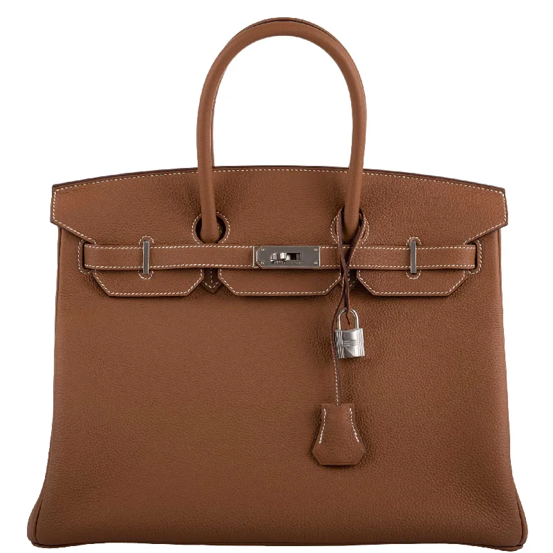 Hermès Birkin 35 Gold Togo with Palladium Hardware - 2020, Y