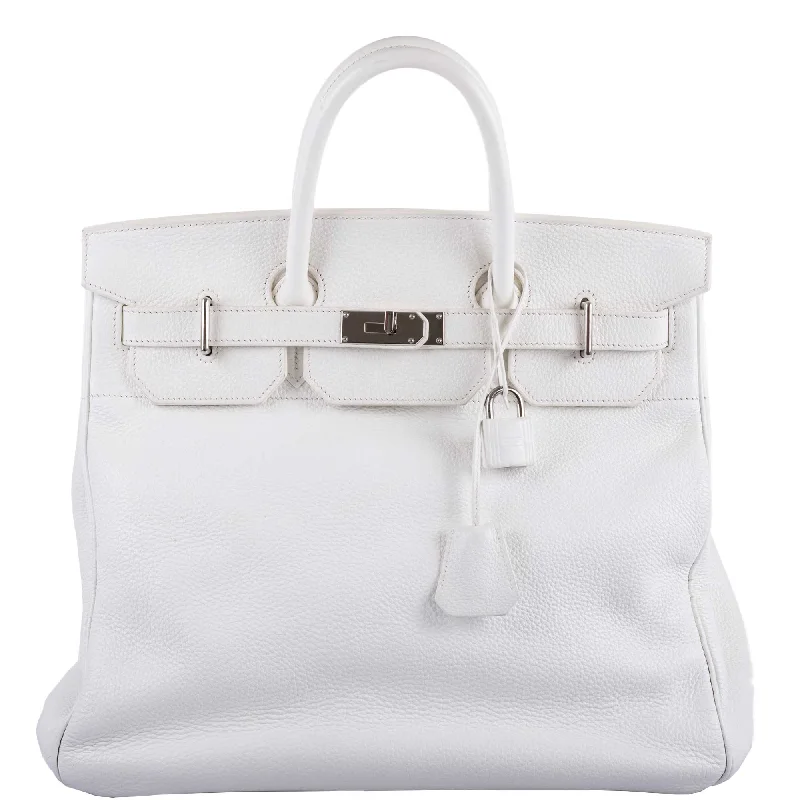 Hermès Birkin 40 HAC White Togo Palladium Hardware