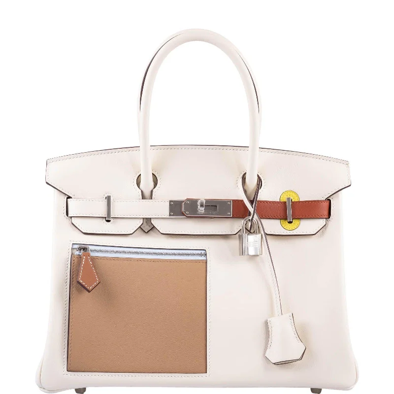 Hermès Birkin 30 Colormatic Nata, Chai and Cuivre Swift Palladium Hardware