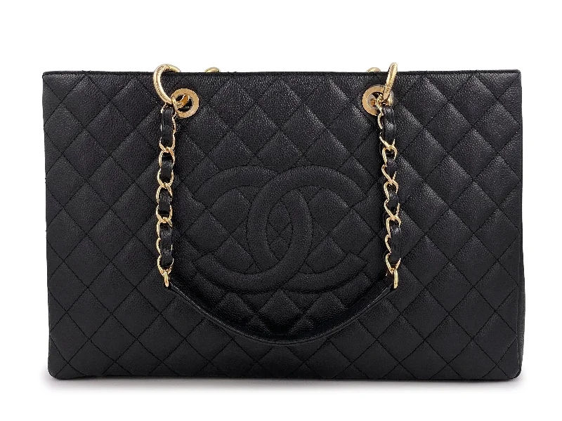 Chanel New Arrival Handbag with Gold HardwareChanel Black Caviar XL GST Grand Shopper Tote Bag GHW