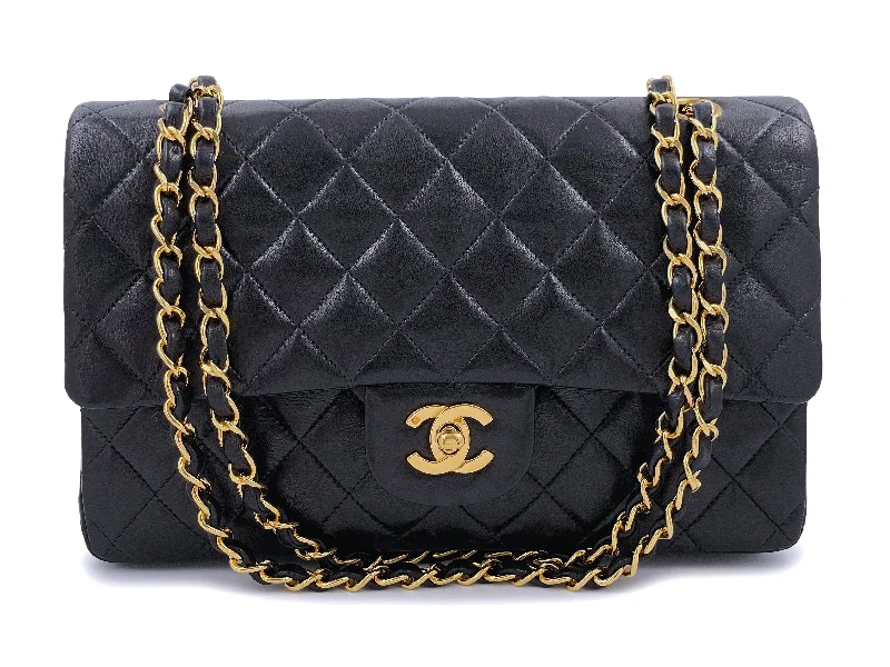 Chanel Chain Strap Handbag for Everyday UseChanel 1996 Vintage Black Medium Classic Double Flap Bag 24k GHW