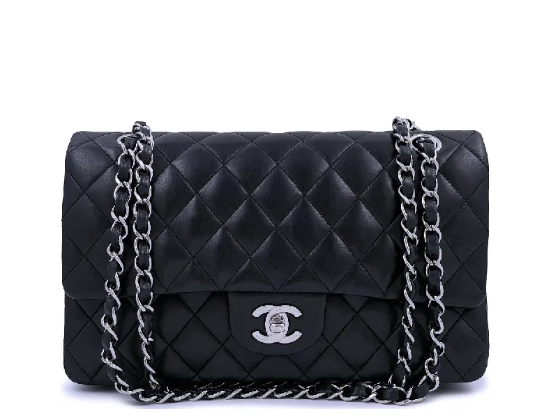 Chanel Lightweight Handbag for Daily ErrandsChanel Black Lambskin Medium Classic Double Flap Bag SHW