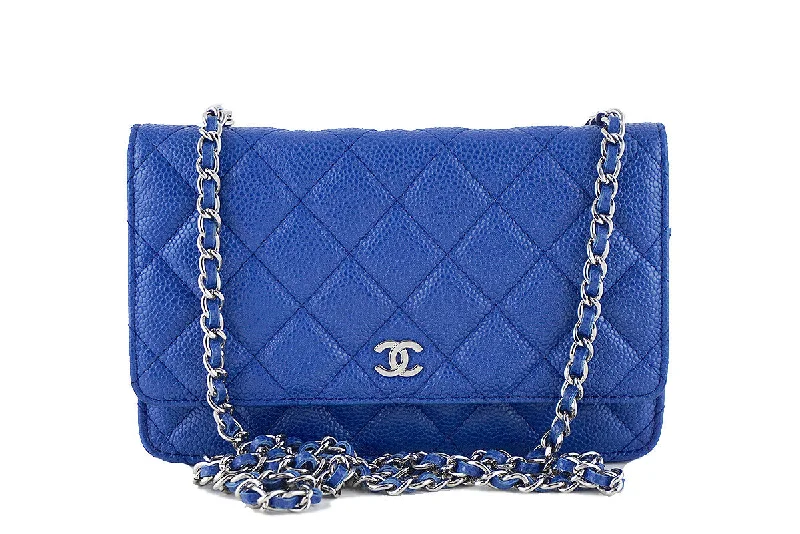 Chanel Lightweight Handbag for Daily ErrandsChanel Caviar Classic WOC Wallet on Chain in Royal Blue Flap Bag