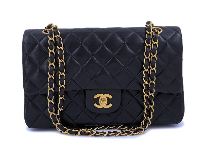 Chanel Limited Edition Handbag for CollectorsChanel Vintage 1992 Black Medium Classic Double Flap Bag 24k GHW Lambskin