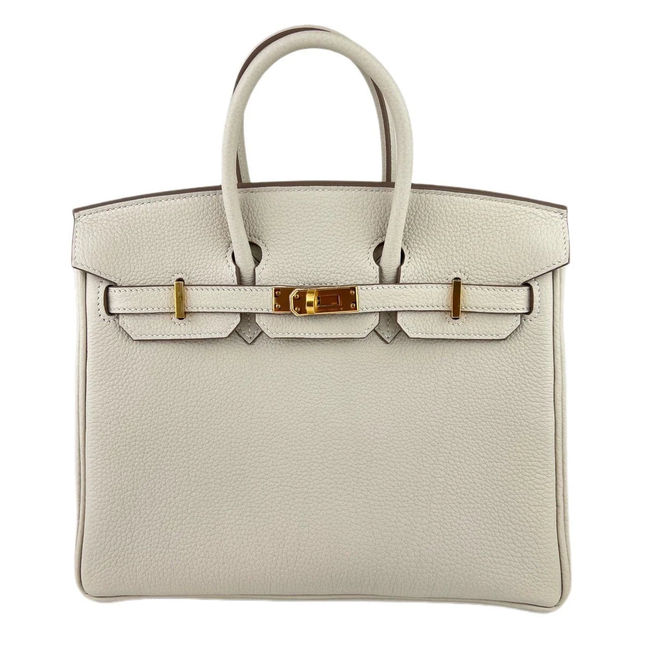 **Hermes Birkin 25 Craie Togo GHW #W SKCB-100855