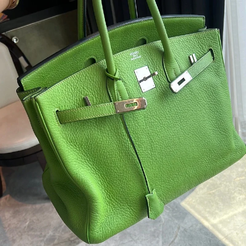 Hermès Birkin 35 Vert Cru Clemence PHW #G ASC4919