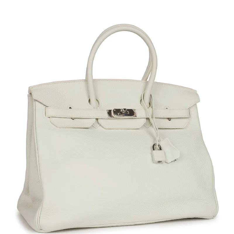 Hermes Birkin 35 White Togo Palladium Hardware