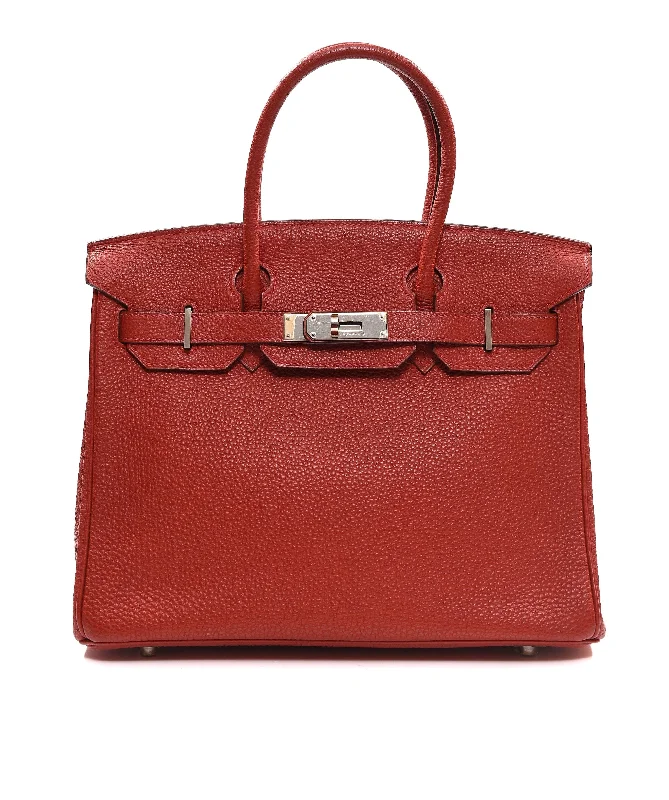 Hermes Birkin 30 Rouge Vif Togo PHW #J SKC1007