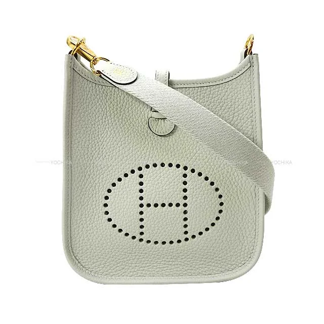 HERMES Shoulder bag Evelyne 16 TPM Gris Neve Taurillon Clemence Gold HW Stamp B[BRAND NEW][Authentic]