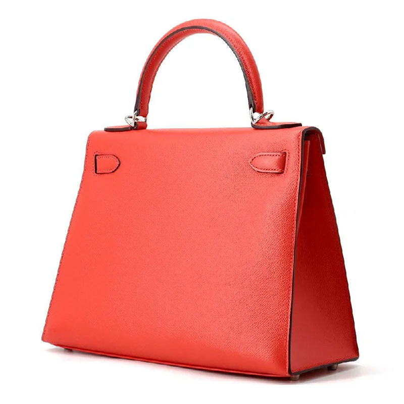 HERMES Kelly Sellier Rouge Tomate Epsom Size 28