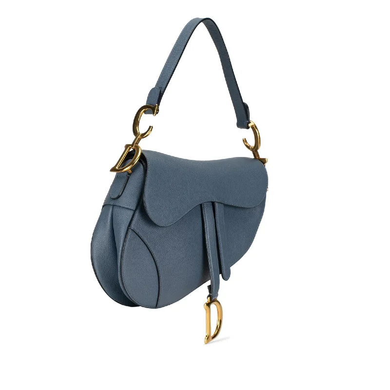 Stylish Christian Dior shoulder bags with a tassel - adorned zipperDior Medium Leather Saddle Bag (ozX2uX)