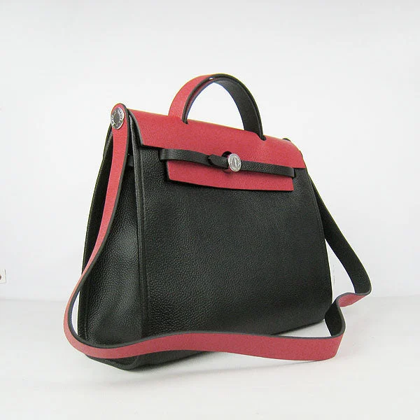 Hermes Herbag 60667 Cow Leather Red