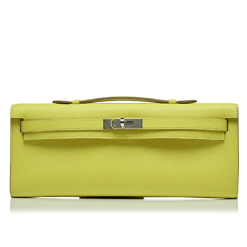 Lime Green Kelly Cut Clutch Bag